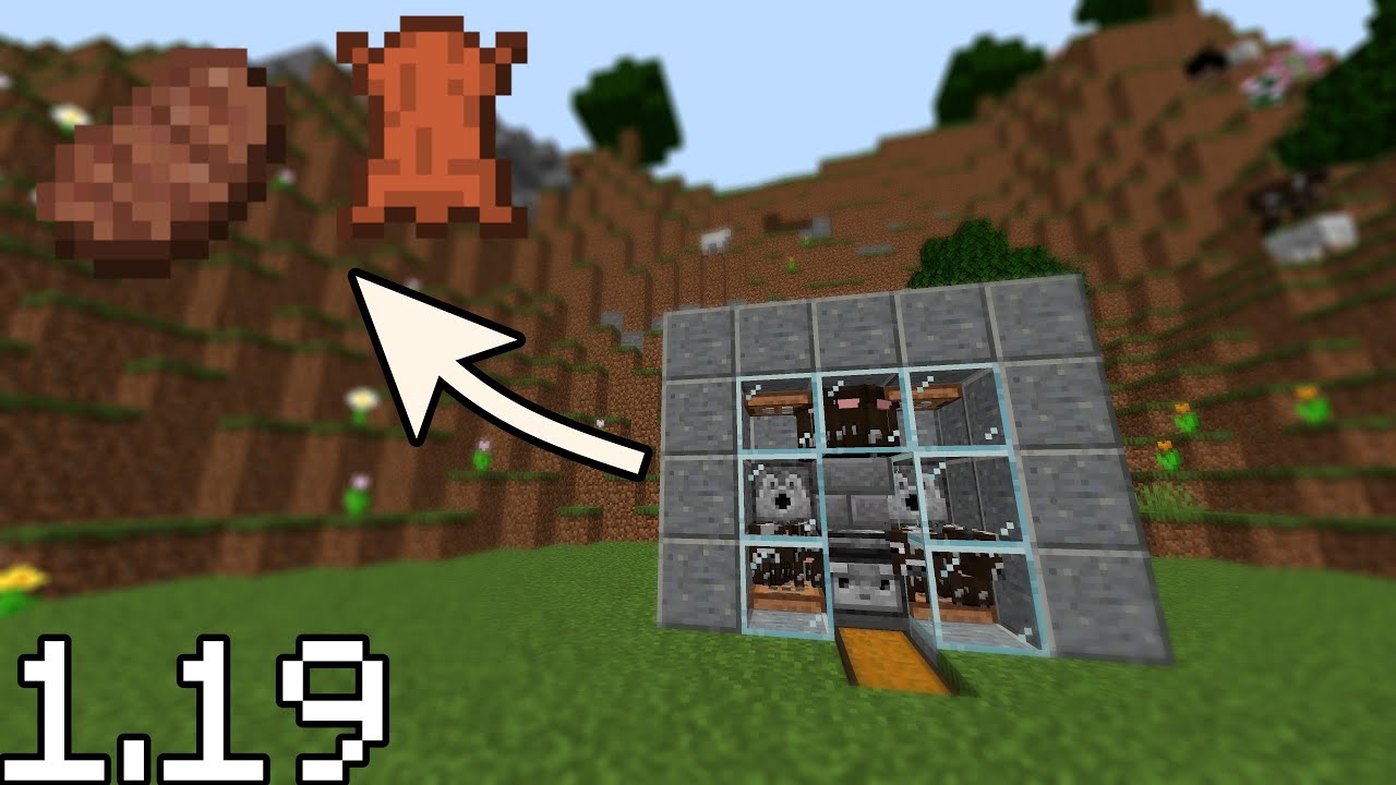 Minecraft Automatic Cow Farm 1.19