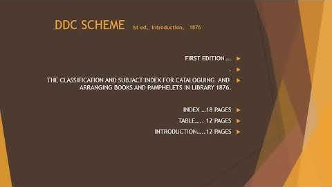 DDc scheme 1 PART library science lecture 2nd y 3rd y