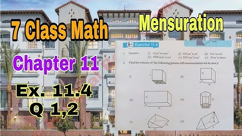 Class 7 Math Chapter 11 Exercise 11.4 | Q.1,2 | Mensuration |SNC|NBF|math 7|ilmi darasgah
