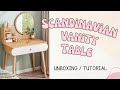 How to Assemble Scandinavian Vanity Table with Drawers  - Unboxing/ Tutorial by Prinsesa Giann