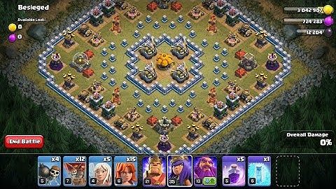 How to Attack in "BESIEGED" with TH11, TH12, TH13 ||Goblin Map||Clash of Clans || RED COM