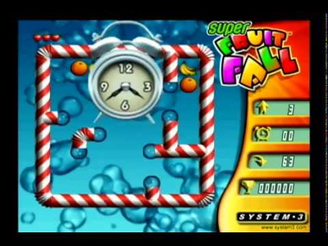 (Wii) Super Fruit Fall Deluxe Edition Arcade Gameplay