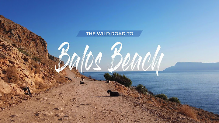Driving the Wild Road to Balos Beach - Crete, Greece - 4K