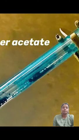 burning of copper acetate #science #experiment #viral  #youtubeshorts #chemistry