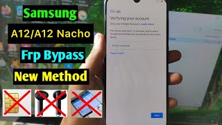 How To Bypass Frp Samsung A12/A12 Nacho (A125F/A127F) U3/U4/U5/U6 Android 11