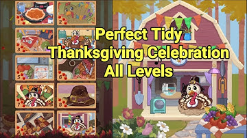 Perfect Tidy Thanksgiving Answers | All Levels | Level 1-10