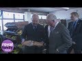 Prince Charles visits Northampton Shoe Factory