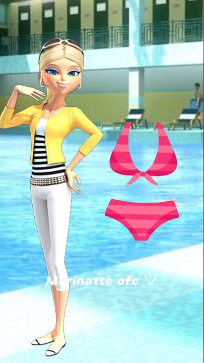 Miraculous characters as swimsuit // #miraculous #shorts #viral #trending #video #youtubeshorts