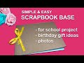 Easy scrapbook base using folder  scrapbook making  diy  tutorial