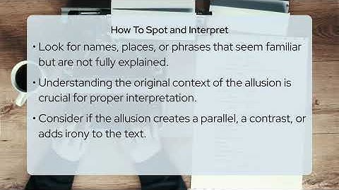What Role Do Allusions Play In Literary Meaning?