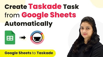 How to Create Taskade Tasks from Google Sheets | Google Sheets Taksade Integration