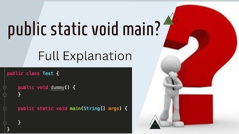 Why public static void main (String[] args)in java? First Java Program Hello world Full Explanation