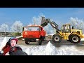 УБРАЛ ВЕСЬ СНЕГ НА БАЗЕ - СУРОВАЯ РОССИЯ в FARMING SIMULATOR 19