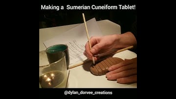 How to make a Sumerian/Mesopotamian Clay Cuneiform Tablet!