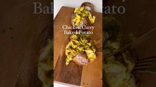 Air Fryer Chicken Curry Baked Potato 🥔 #airfryer #curry #chicken #chickencurry #recipe