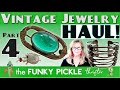 Part 4 ANTIQUE & Vintage JEWELRY HAUL! How to Identify Old Estate Costume Jewelry 101 Learn School