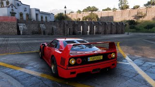 Ferrari F40 | Forza Horizon 5 | Steering Wheel Gameplay
