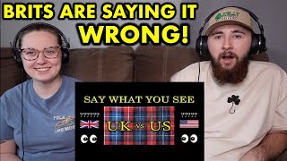 Americans React to BRITISH vs AMERICAN English! **55 DIFFERENCES**