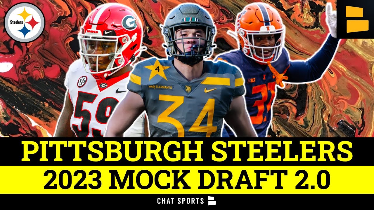 2023 NFL Mock Draft: NEW Pittsburgh Steelers Mock Draft Ft. Devon  Witherspoon, Andre Carter II 