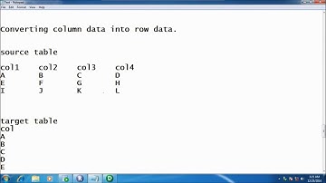 Convert Column Record into Row Record in Informatica