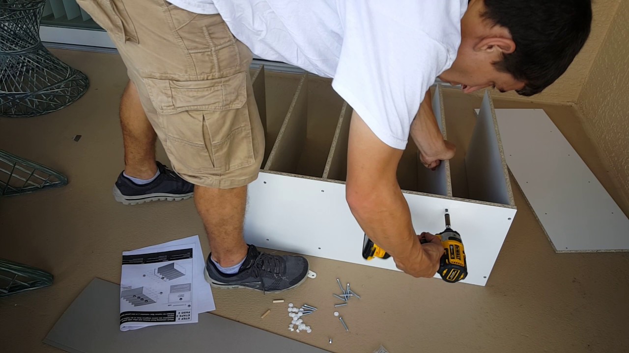 ClosetMaid Shelf Model 1565 Assembly YouTube