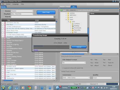 04 - iDump Classic Pro 2013 - Copy songs from iPod/iTouch/iPhone to PC with audio file conversion