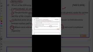 NEET 2021/2022 MCQ :Cell The Unit of Life