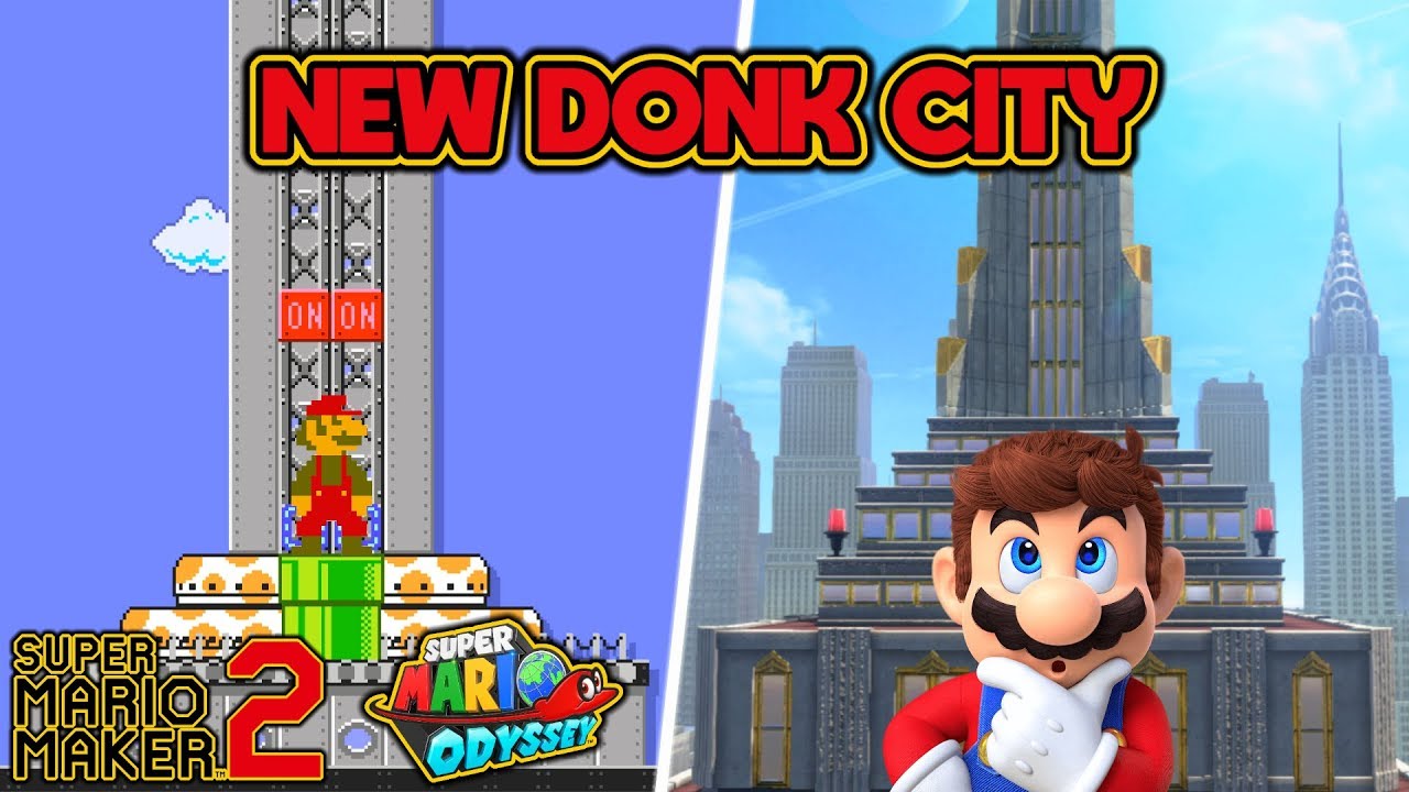 Super Mario Odyssey levels in Super Mario Maker 2 - Video