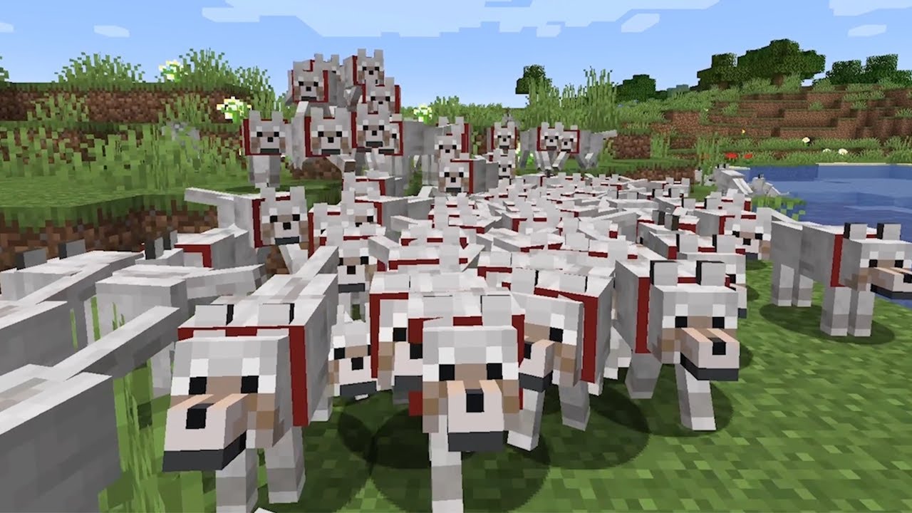 マインクラフトでオオカミ軍隊作ったら Minecraft Summary マイクラ動画