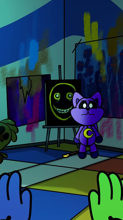 🎨 DRAWING with BABY CATNAP?! 🐱 (Cartoon Animation)