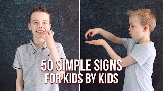 50 Simple Signs in British Sign Language for Kids by Kids screenshot 4