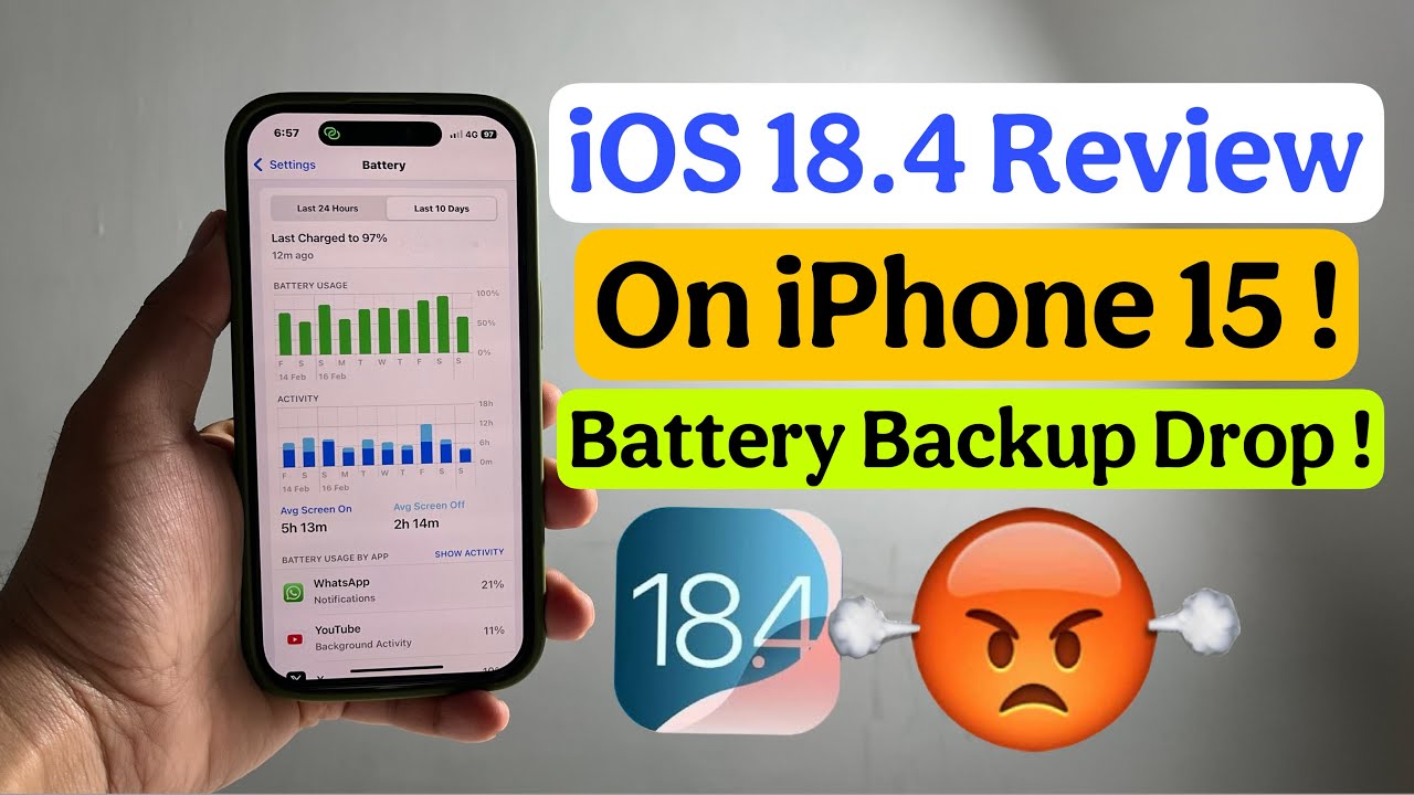 iOS 18.4 Review on iPhone 15 ! Battery Health Drop issue 😣 - YouTube