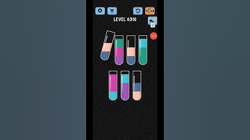 Water Color Sort Level 6310 Gameplay Solution