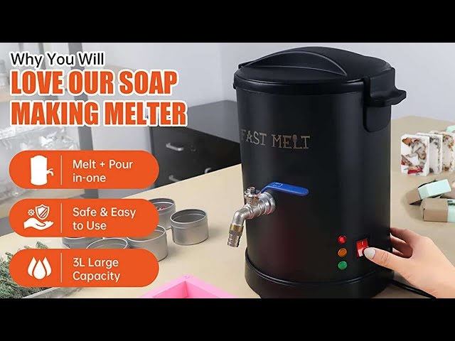 FAST MELT 6 Qts Soap Melter for Soap Making - Electric Soap Base