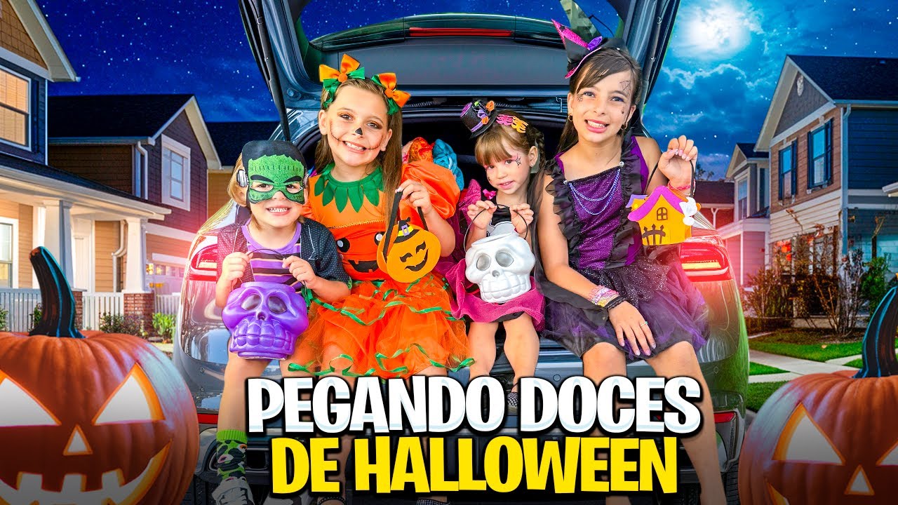 PEGANDO DOCES DE  HALLOWEEN NO CONDOMÍNIO