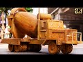 Amazing WoodWorking Skills  - Concrete Mixer Truck Wooden - Amazing Woodworking Project | Wood World