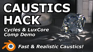Caustics Hack | Blender Cycles and LuxCore Composite Teaser