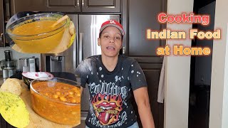 COOKING HOMEMADE INDIAN FOOD ( CURRY CHICKEN, CHANA MASALA, & CREAMED SAAG) screenshot 5