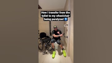 How I transfer from toilet to wheelchair ♿️ #paraplegic #spinalcordinjury #wheelchair