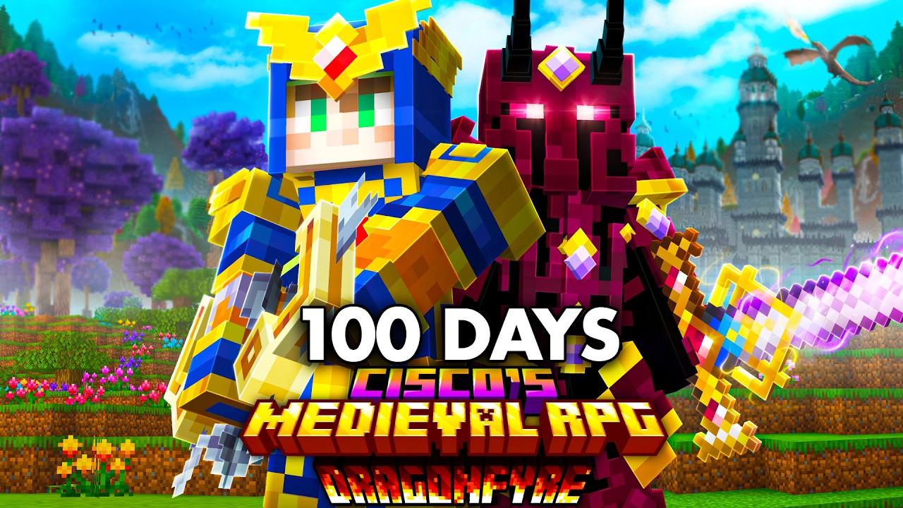 We Survived 100 Days of DUO Cisco's DRAGONFYRE RPG in Minecraft