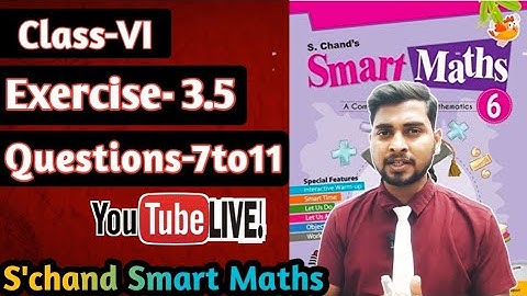 Chapter -3 Playing With Numbers ||  Exercise-3.5|| S