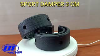 sport damper di per keong dan shock breaker vios 2008-YARIS  BELAKANG 3CM DT SILVER