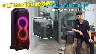 EcoFlow Delta 2 Max kéo max loa JBL PARTYBOX 1100W
