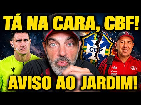 MEU AVISO AO JARDIM HOJE! FLAMENGO PRECISA JOGAR O DOBRO, PQ SERÁ OPERADO HOJE! TÁ NA CARA, CBF!