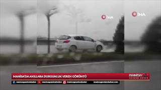 Manisa’da çevre yolunda ters yoldan giden araç faciaya yol açıyordu! - Manisa Gündem Haber