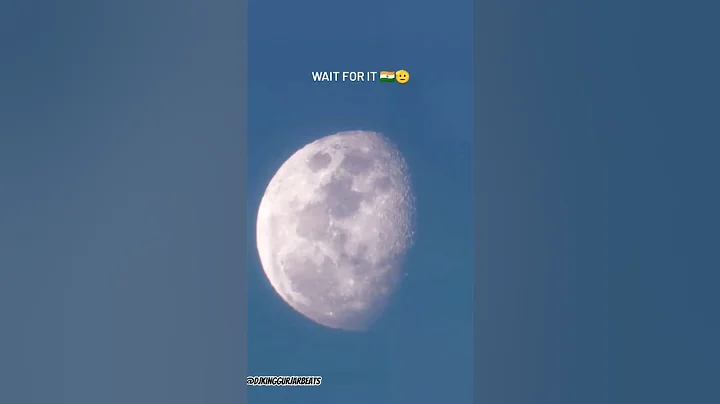 Indian flag on moon  🌙  #chandrayaan3