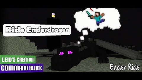 HOW TO RIDE AND CONTROL THE ENDER DRAGON | No Mod