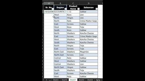 Say Goodbye to Manual Serial Numbers in Excel with this Trick! #Shorts