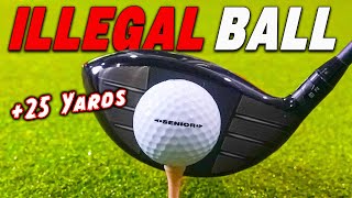 World's Longest ILLEGAL Golf Ball for Senior Golfers!