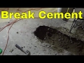 Break Cement FASTER And EASIER-Bathroom Rough In-DIY